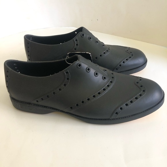 Biion Men's Black The Classics Oxford Golf Slip On Shoes Size M6/W8/EU40 - Picture 3 of 12